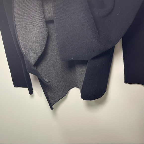 Reiss Women’s Black Chloe Turtleneck Sweater in Size S Contrast Grey Hem & Neck - Picture 8 of 11